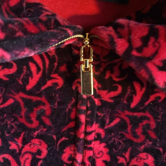 Charter Club Petite Long Sleeve Zipper Close Pockets Velour Top Meduim-Petite - Picture 6 of 14